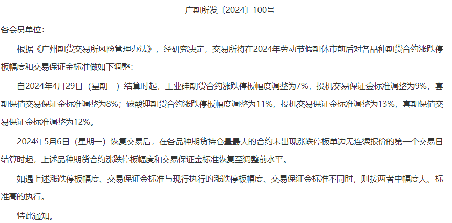 广期所优化套期保值交易手续费减收执行方式 已累计为实体企业降低套期保值交易成本超3000万元