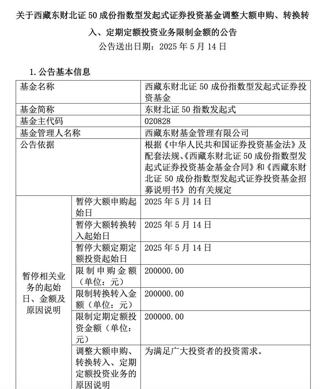 公告速递：汇添富安心中国债券基金暂停大额申购、转换转入、定期定额投资业务