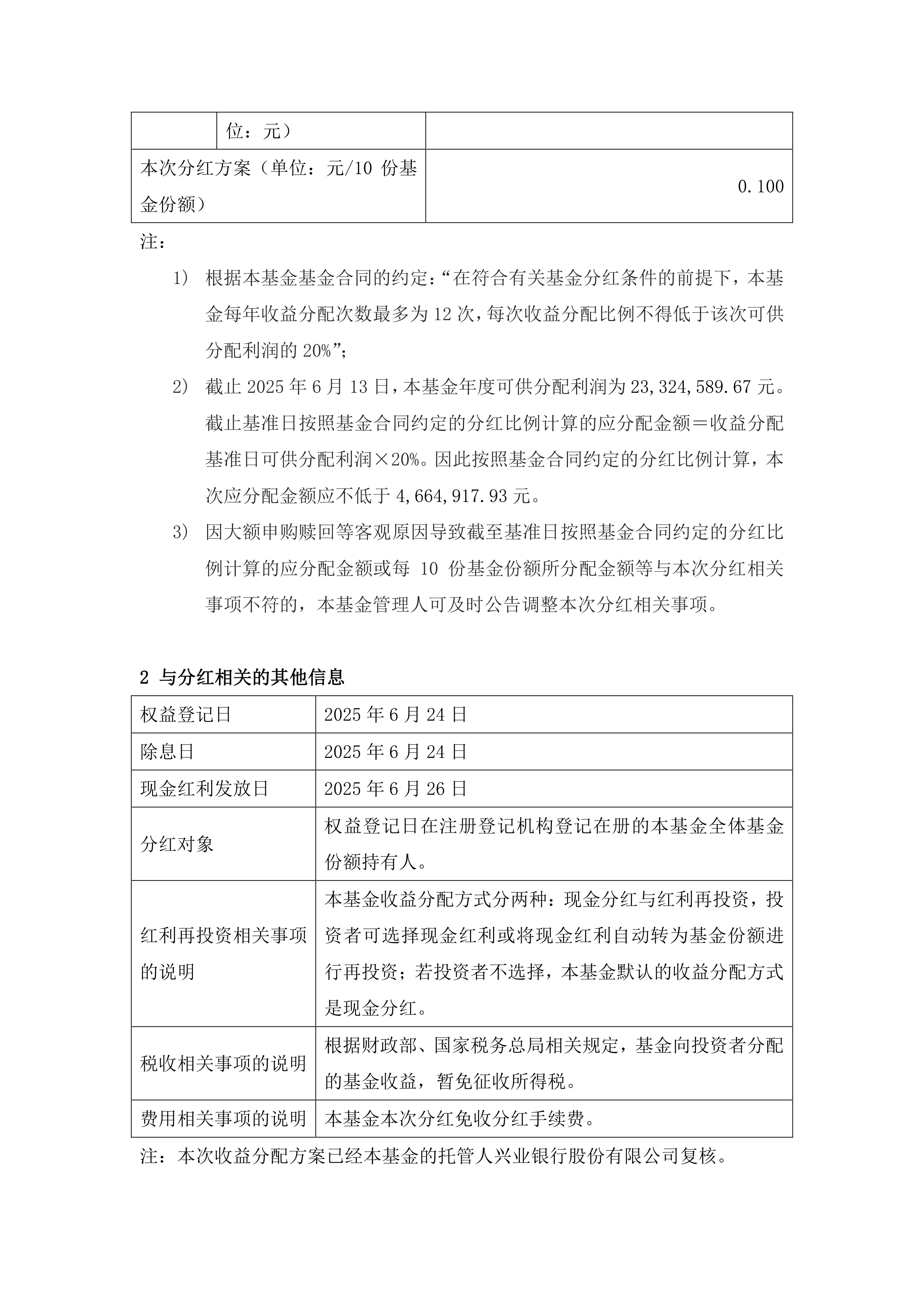 基金分红：广发民丰一年定期开放债券基金7月14日分红