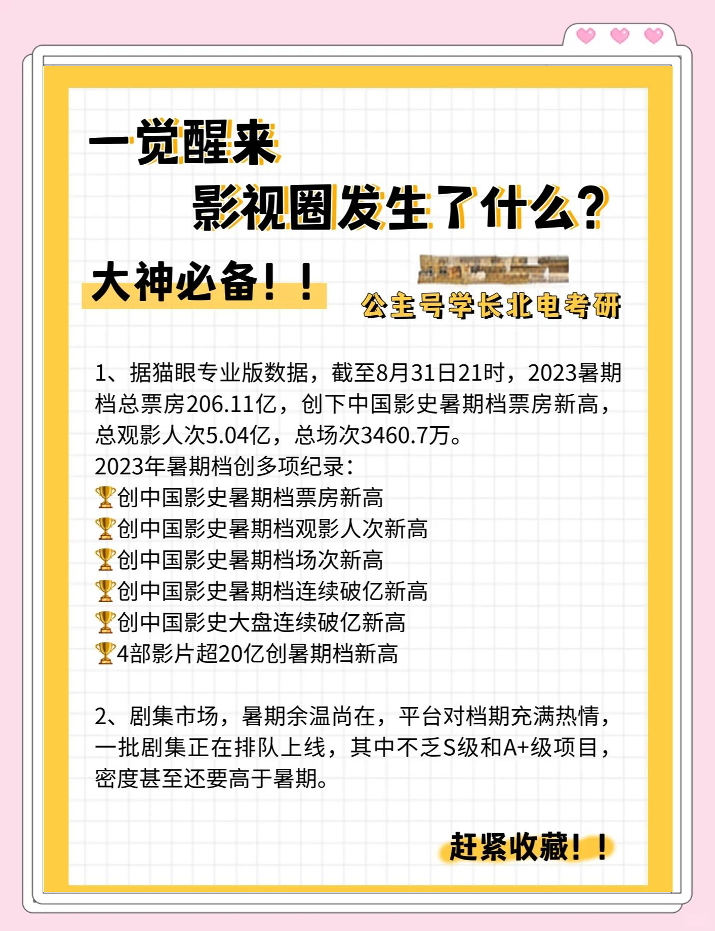 佳作频出 暑期档票房突破百亿元