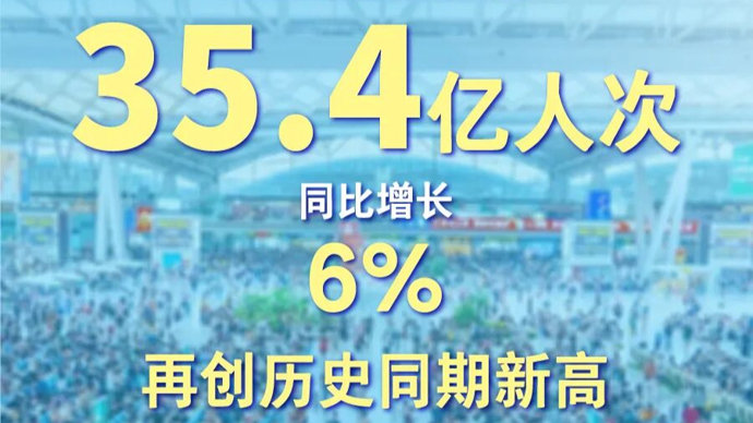 前10月全国铁路发送旅客39.5亿人次 创历史同期新高
